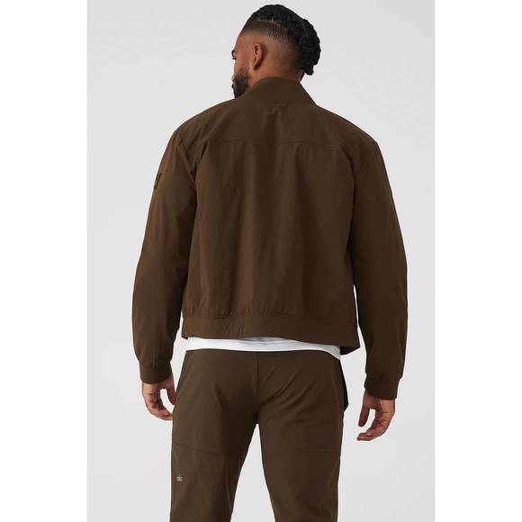 NEW ALO YOGA co-op bomber in espresso - Picture 3 of 3
